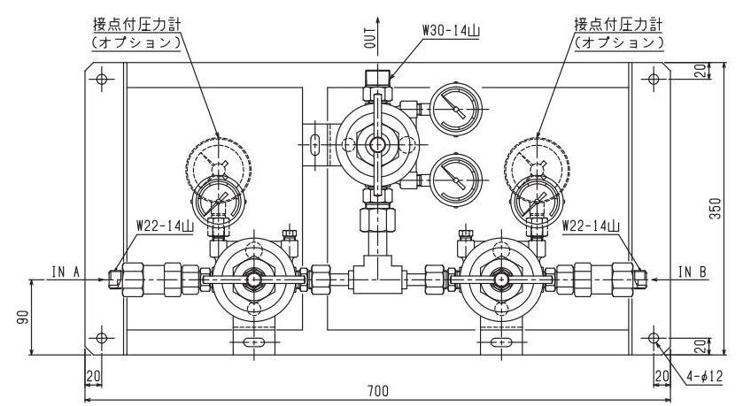 ヨシタケ　水用減圧弁　二次側圧力（Ａ）　５０Ａ　ＧＤ−２６−ＮＥ−Ａ−５０Ａ　１台 （メーカー直送） - 2